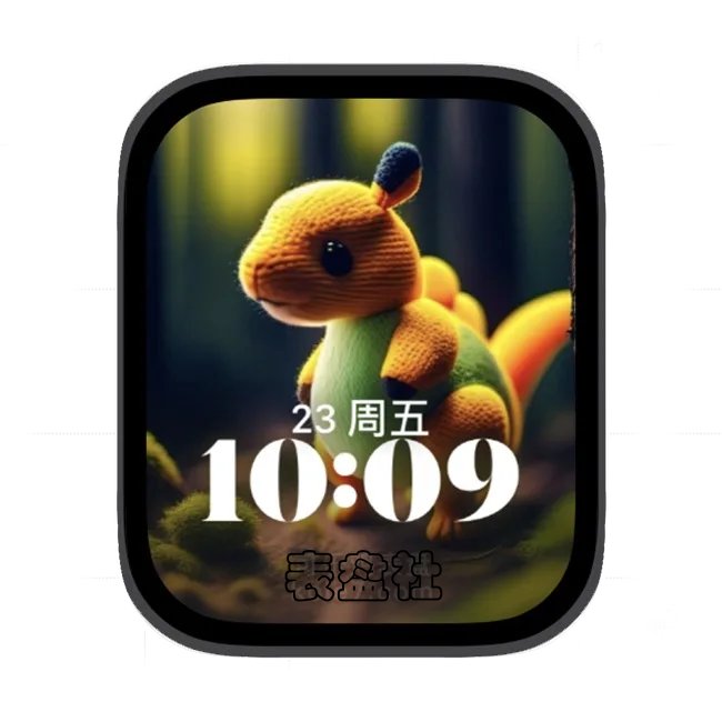 织布小松鼠苹果手表iwatch壁纸人像表盘