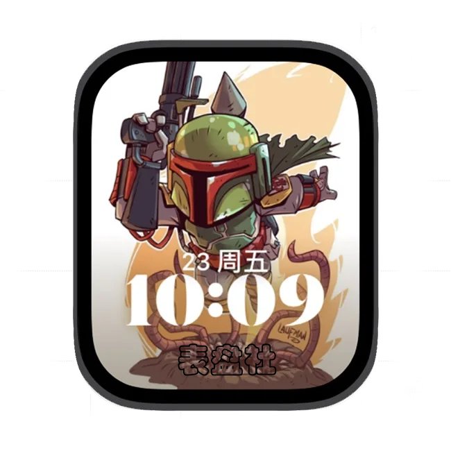 曼达洛人苹果手表iwatch壁纸人像表盘