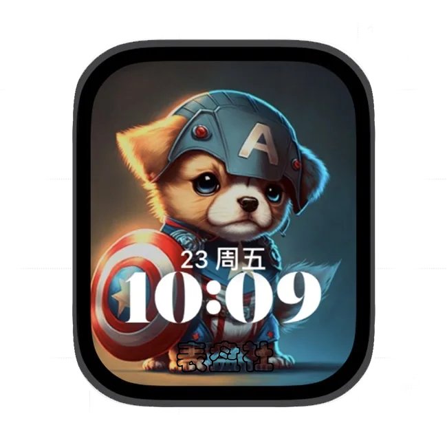 AI狗狗苹果手表iwatch壁纸人像表盘