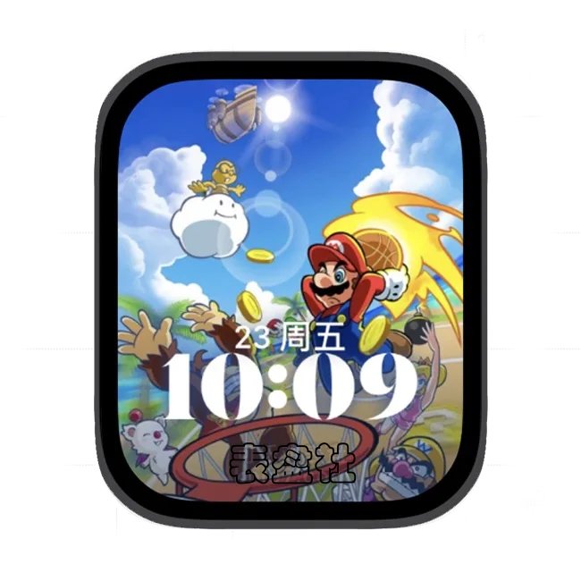 马里奥运动家族苹果手表iwatch壁纸人像表盘