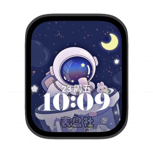 太空人苹果手表iwatch壁纸人像表盘