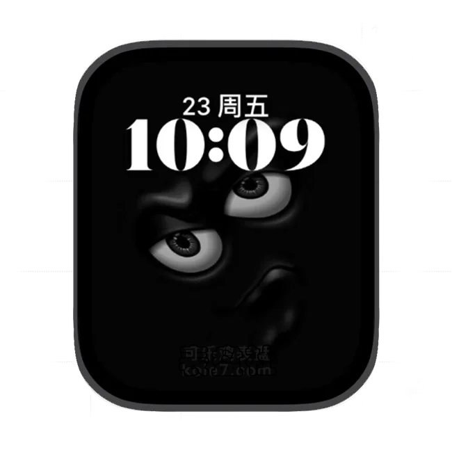 黑脸怪苹果手表iwatch壁纸人像表盘