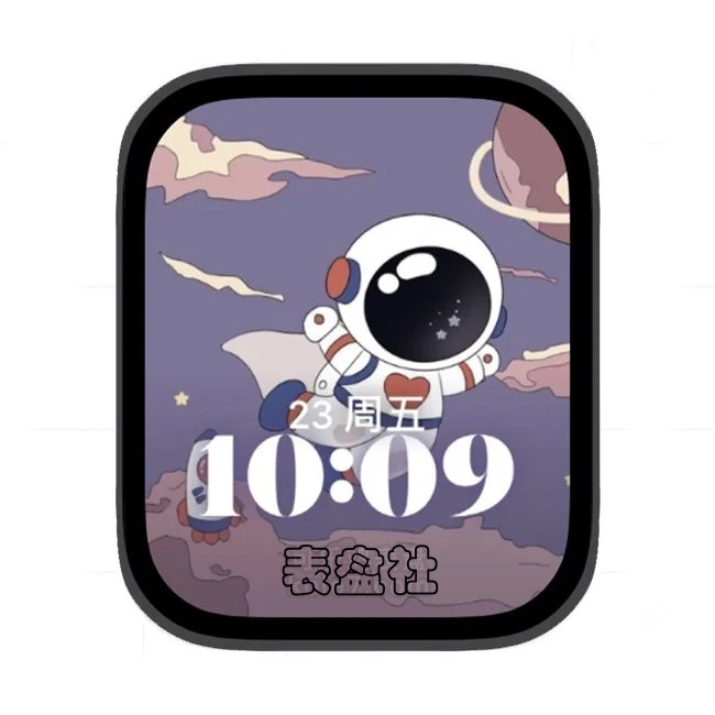 太空人苹果手表iwatch壁纸人像表盘