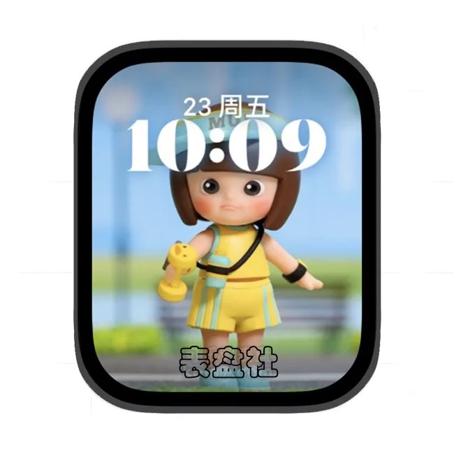 AI小女孩苹果手表iwatch壁纸人像表盘