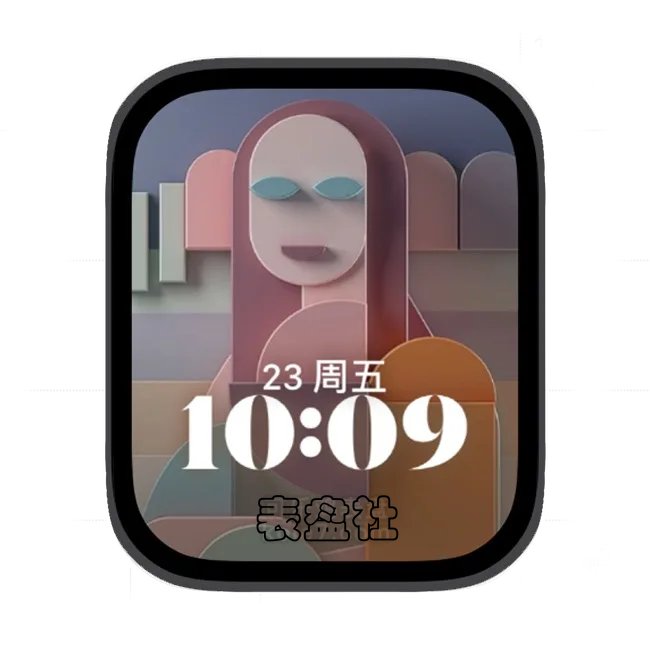 堆木女孩苹果手表iwatch壁纸人像表盘