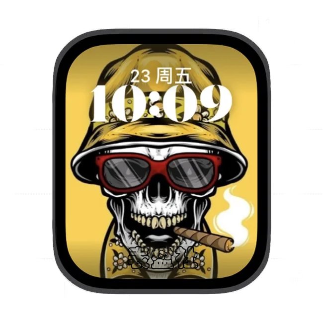 骷髅头苹果手表iwatch壁纸人像表盘
