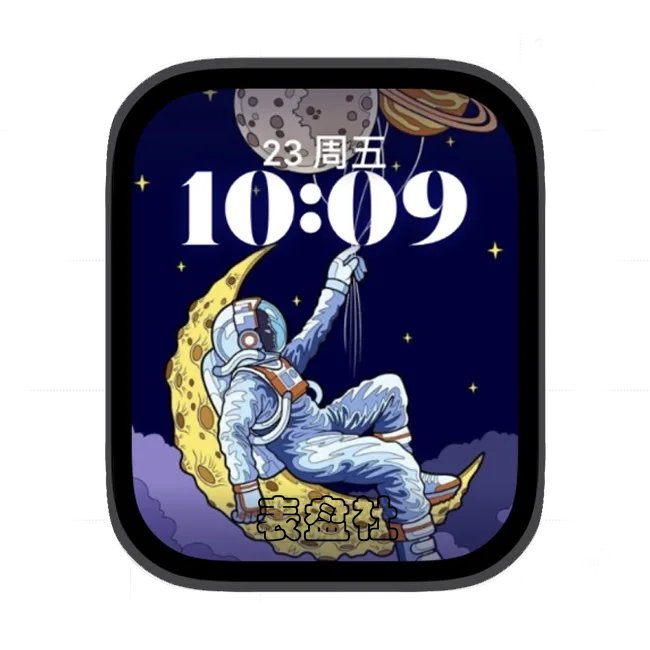 太空人苹果手表iwatch壁纸人像表盘