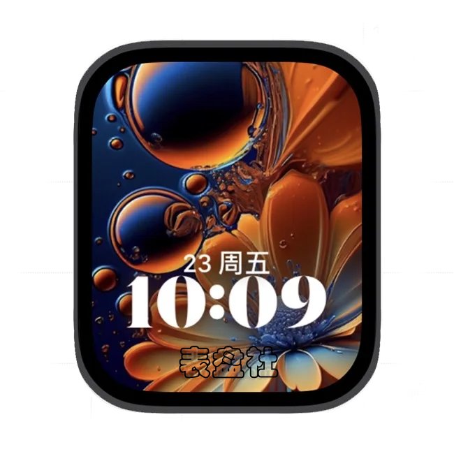 AI水珠太阳花苹果手表iwatch壁纸人像表盘