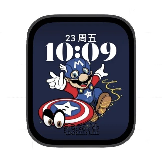 马里奥苹果手表iwatch壁纸人像表盘