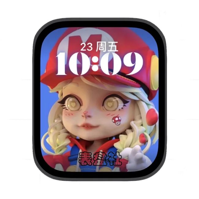 AI可爱小女孩苹果手表iwatch壁纸人像表盘