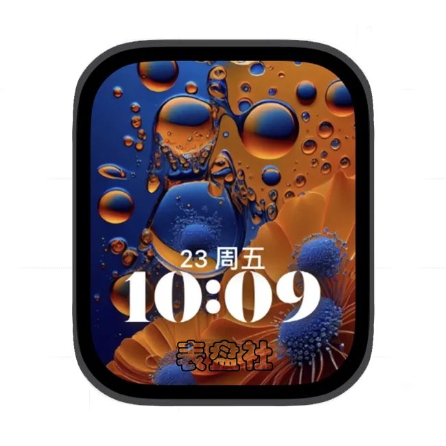 AI水珠太阳花苹果手表iwatch壁纸人像表盘