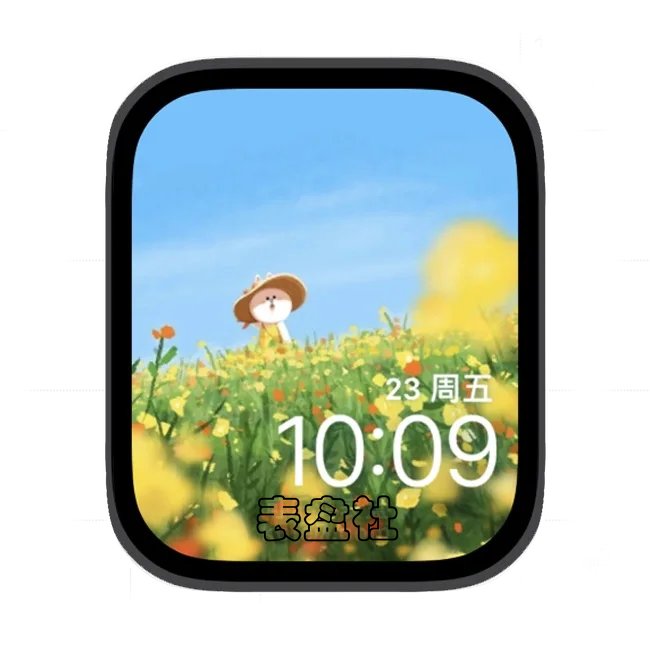 田园花景苹果手表iwatch壁纸表盘