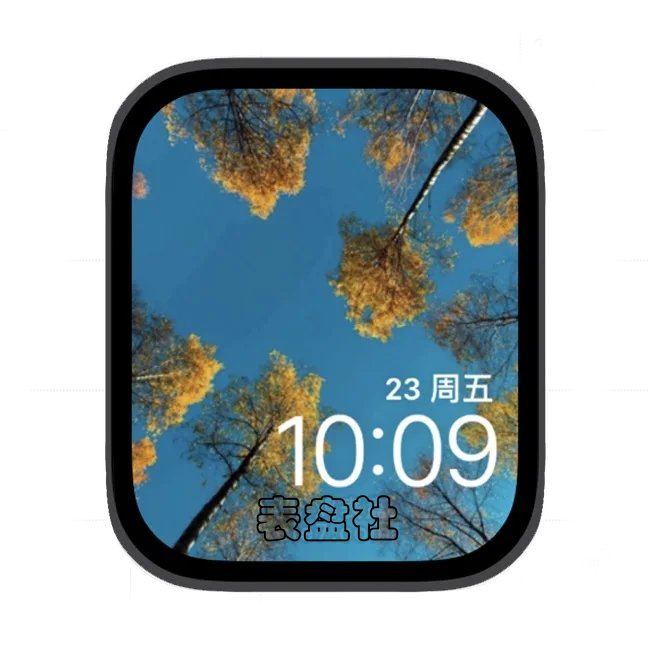 秋景苹果手表iwatch壁纸表盘