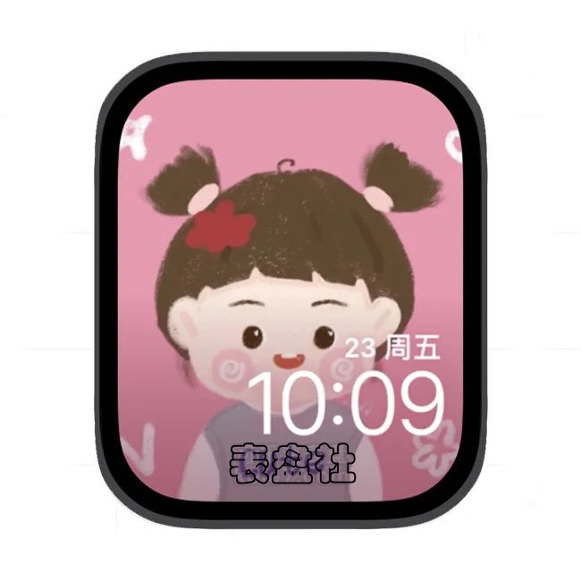 丸子女孩苹果手表iwatch壁纸表盘