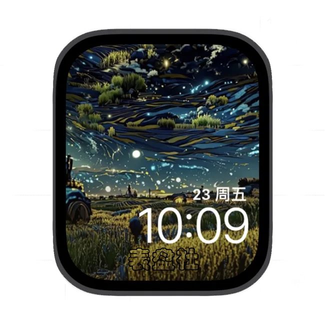 梵高的田园苹果手表iwatch壁纸表盘