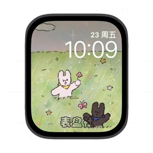 插画苹果手表iwatch壁纸表盘