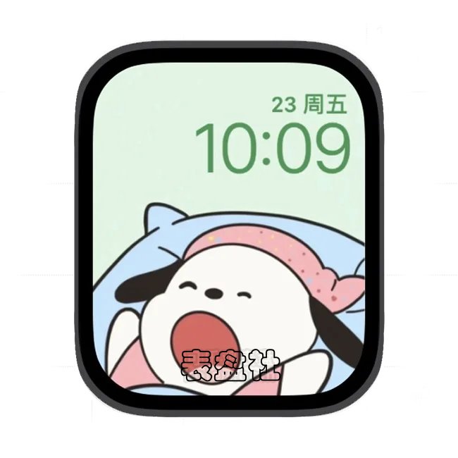牛奶狗苹果手表iwatch壁纸表盘