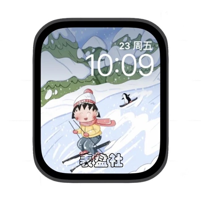 插画苹果手表iwatch壁纸表盘