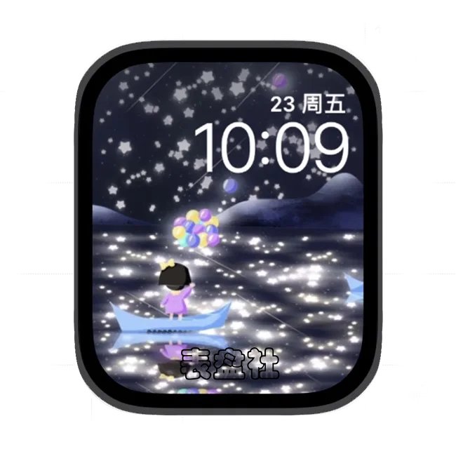 满船清梦压星河苹果手表iwatch壁纸表盘
