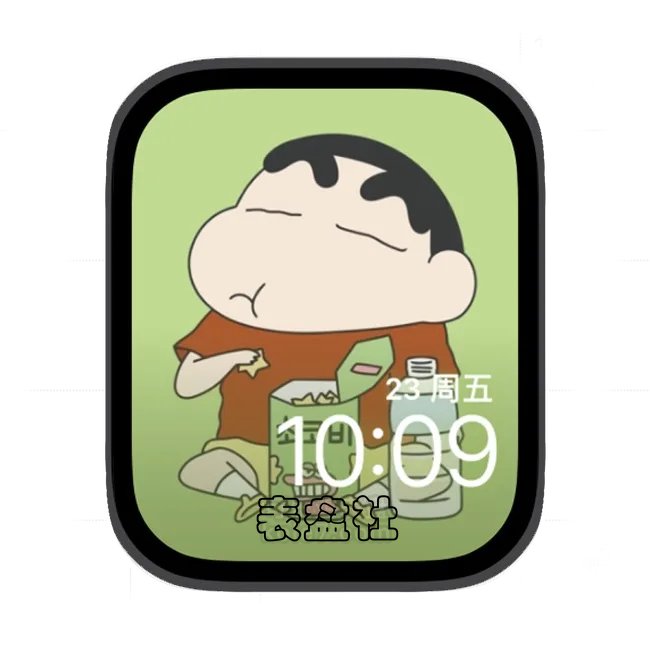 蜡笔小新苹果手表iwatch壁纸表盘