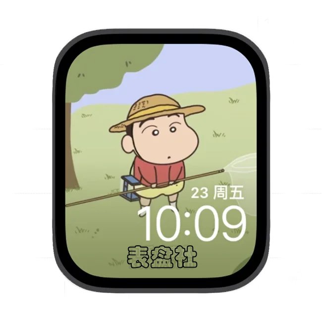 蜡笔小新苹果手表iwatch壁纸表盘