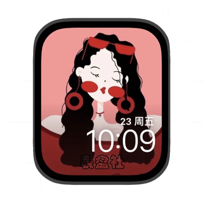 时尚美女苹果手表iwatch壁纸表盘