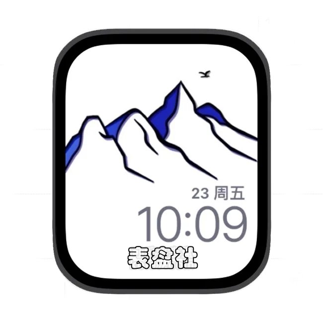 一览众山小苹果手表iwatch壁纸表盘