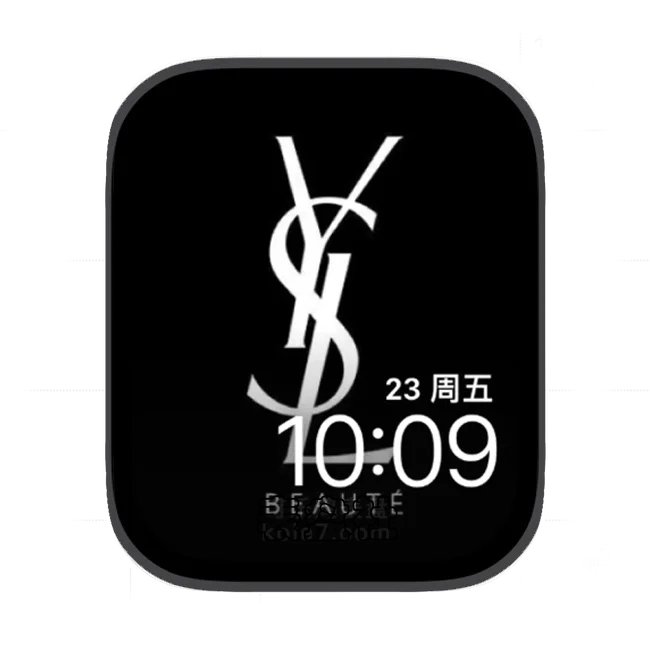 YSL圣罗兰简约logo苹果手表iwatch壁纸表盘