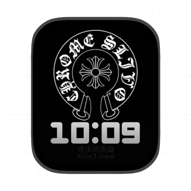 Chrome Hearts克罗心简约黑苹果Apple Watch景深人像表盘