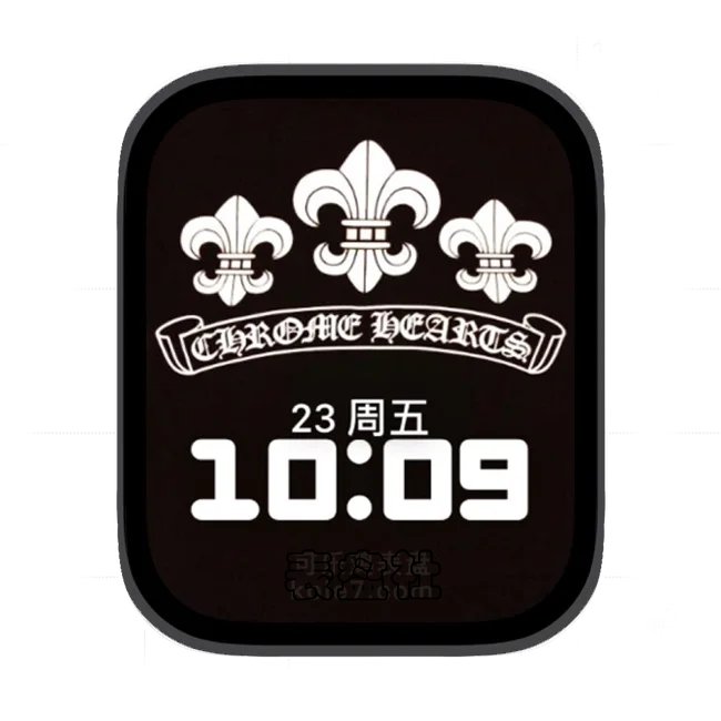 Chrome Hearts克罗心简约黑苹果Apple Watch景深人像表盘