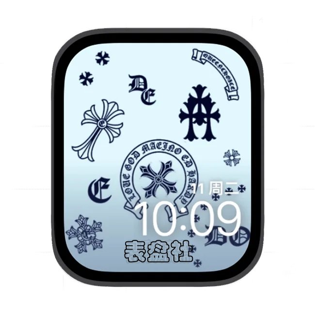 Chrome Hearts克罗心logo合集苹果iwatch壁纸表盘
