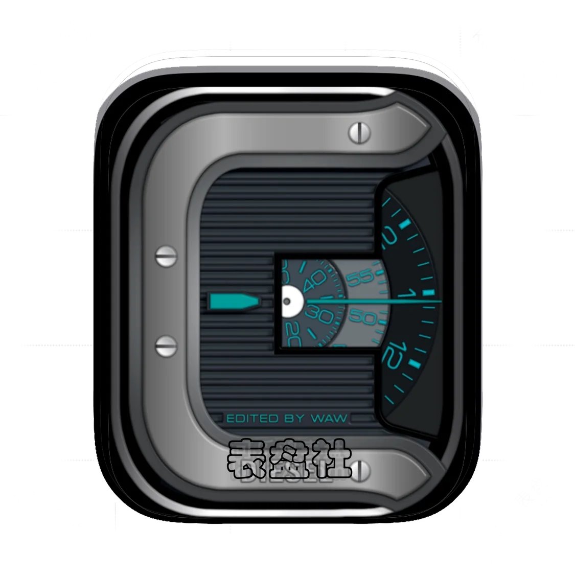 DIESEL迪赛酷黑金属质感Ultra专用表盘