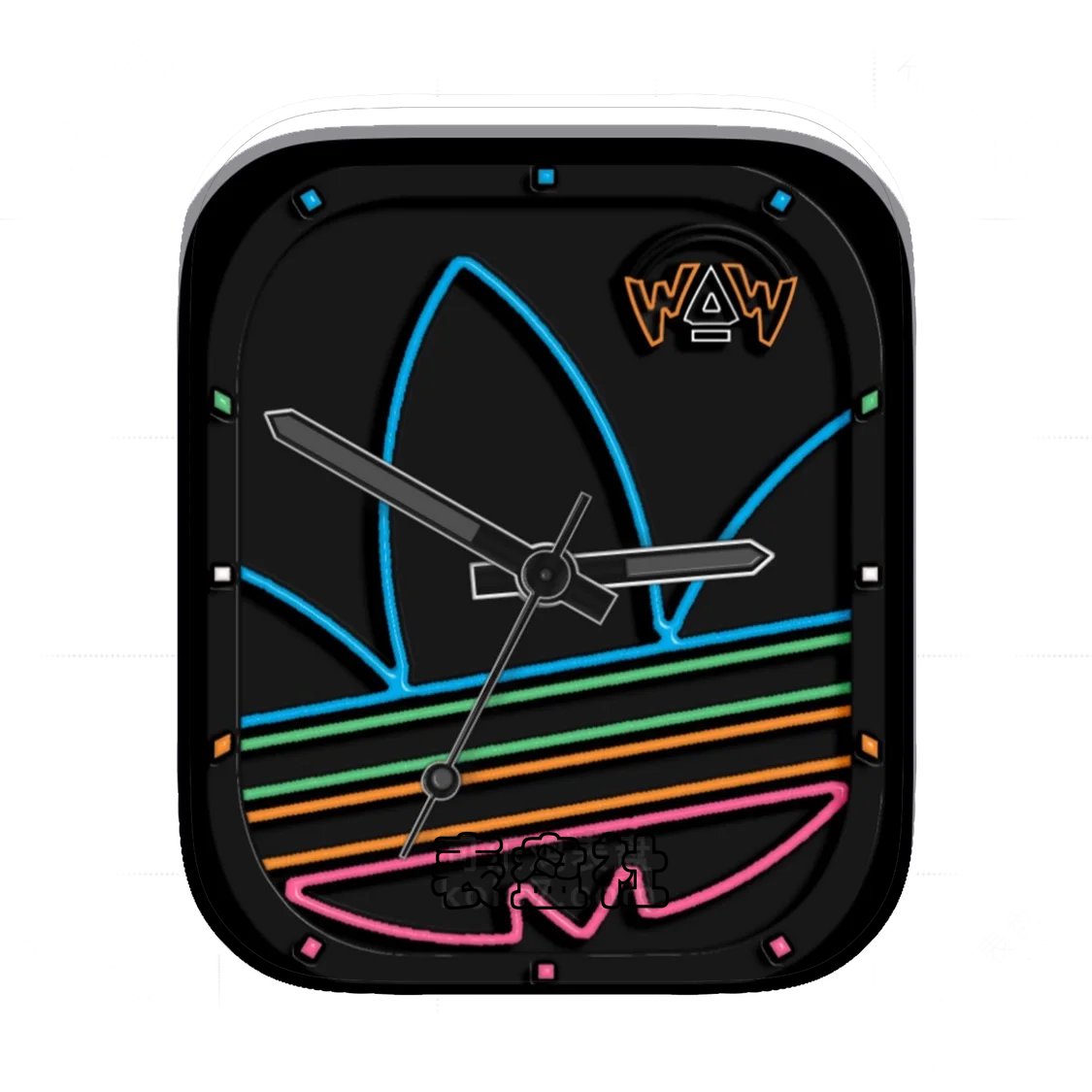 adidsa阿迪达斯三拼色简约logo Ultra专用表盘