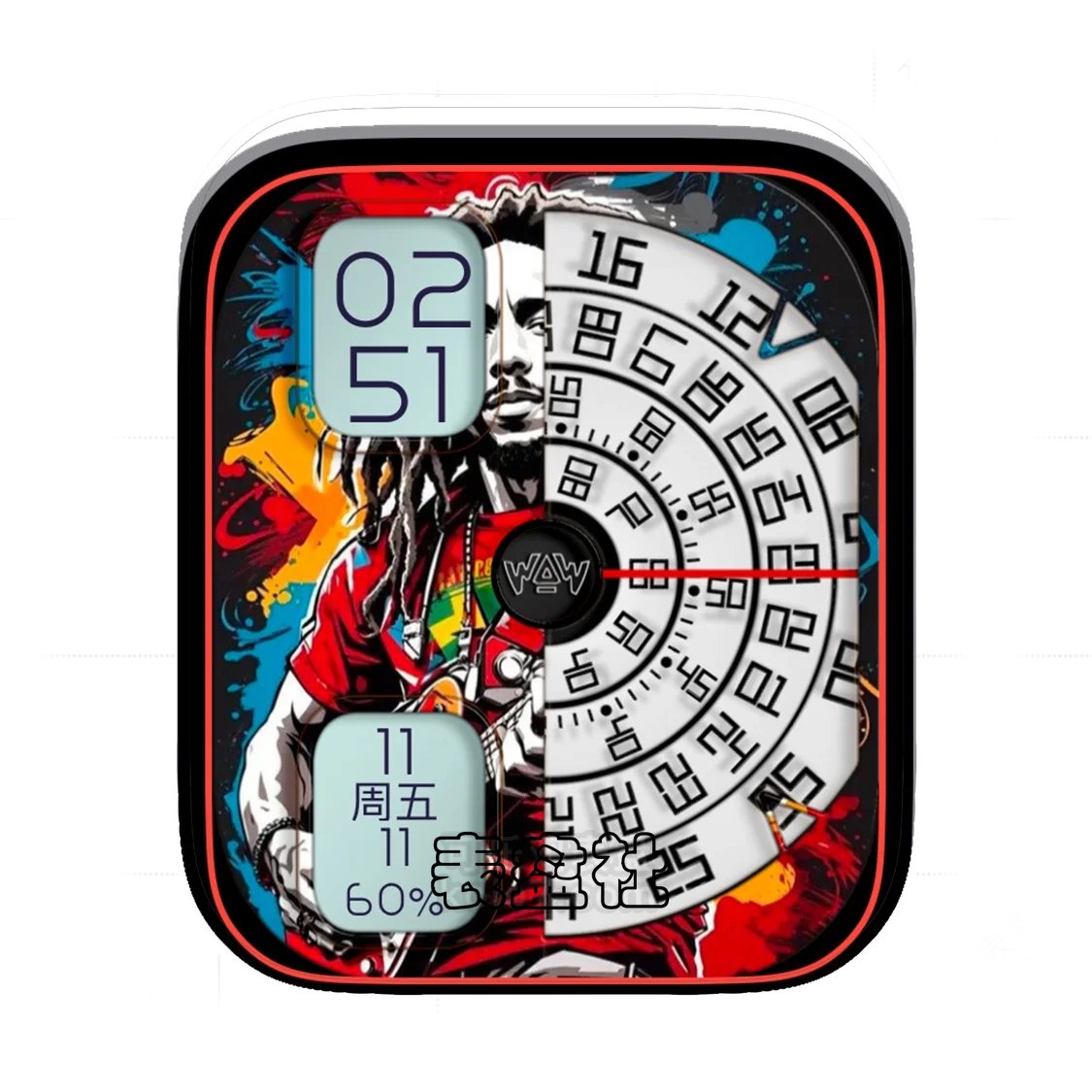 足球巨星炫酷转盘简约数字Ultra专用表盘