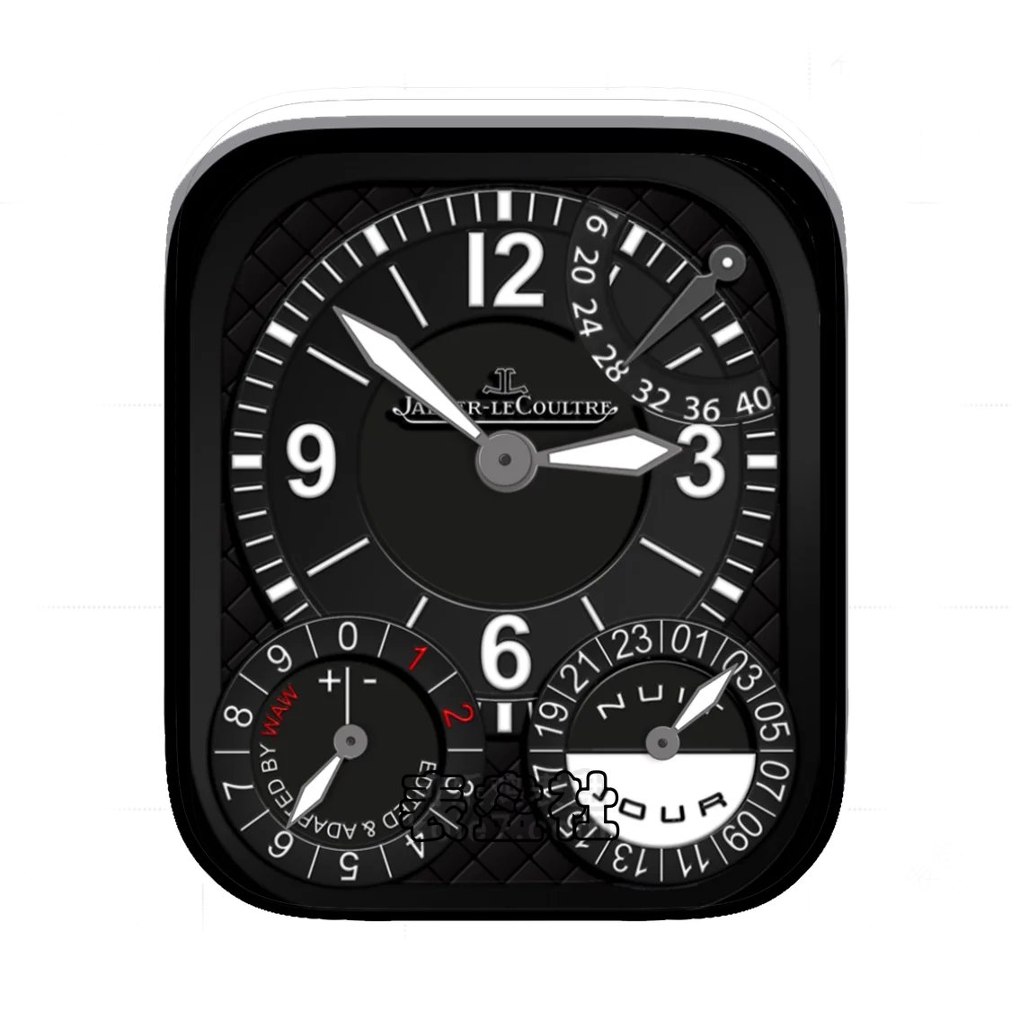 Jaeger-LeCoultre积家高级酷黑四盘式Ultra专用表盘