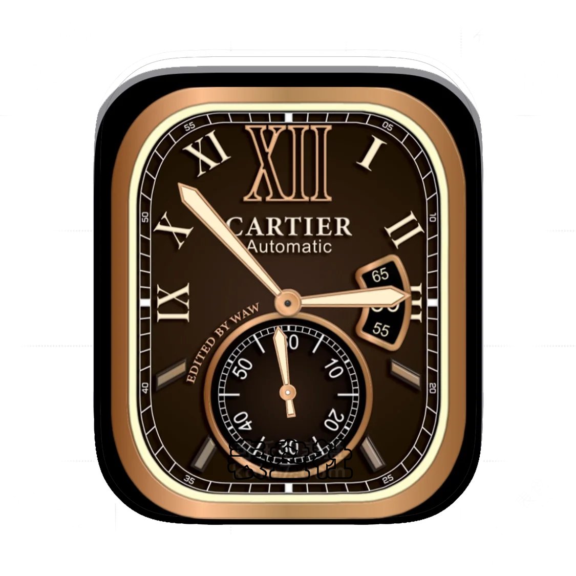 Cartier卡地亚褐色底单盘式Ultra专用表盘