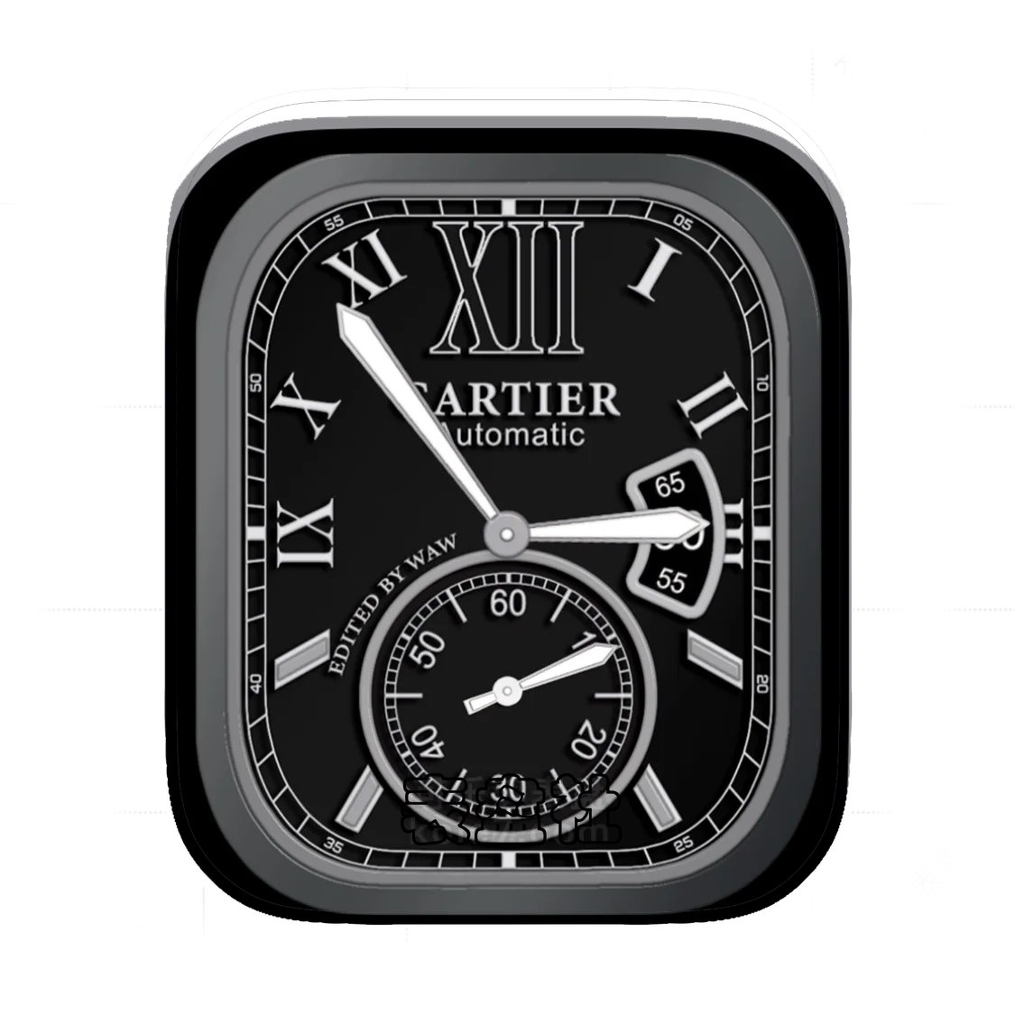 Cartier卡地亚黑色底单盘式Ultra专用表盘