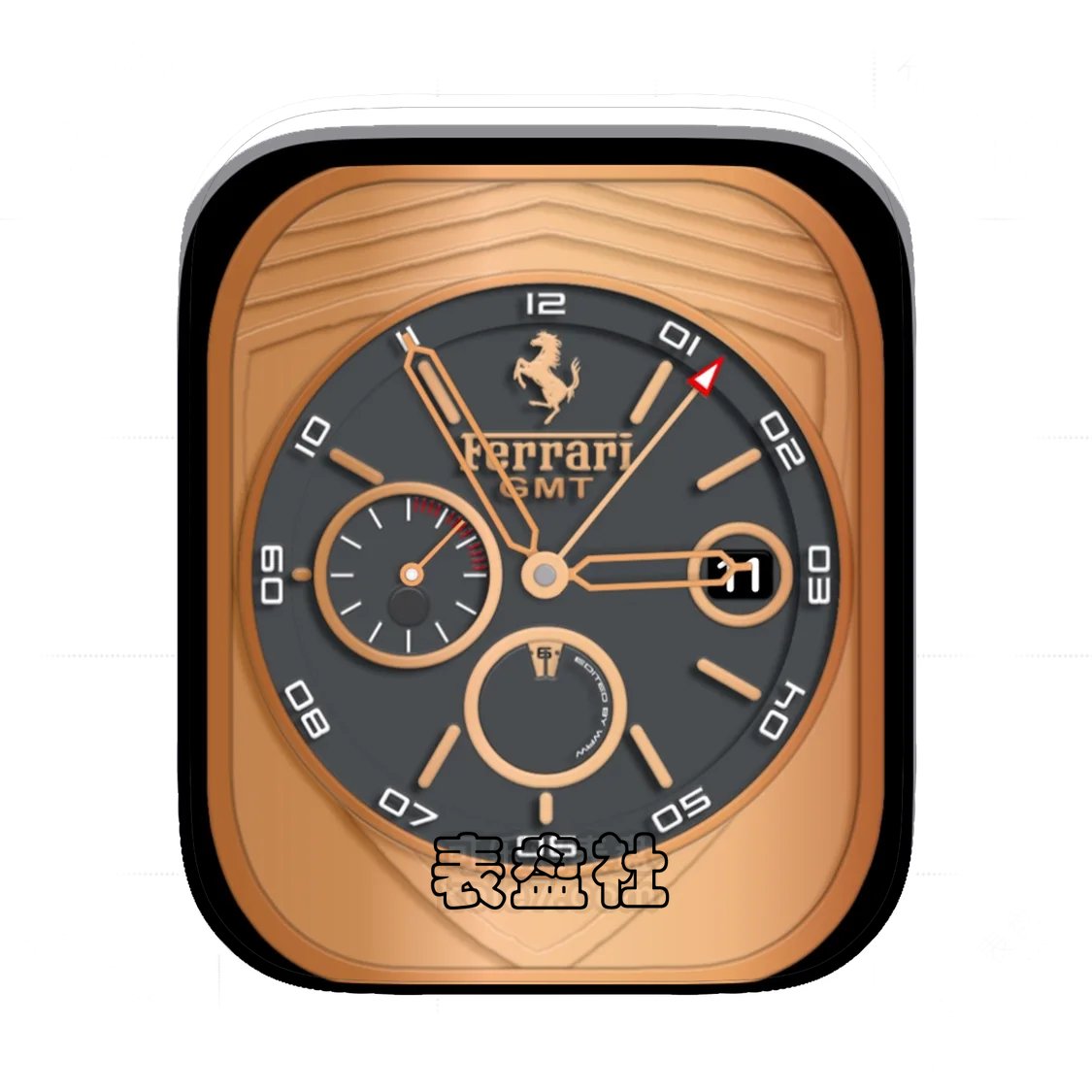 Ferrari法拉利金属铜简约年历Ultra专用表盘