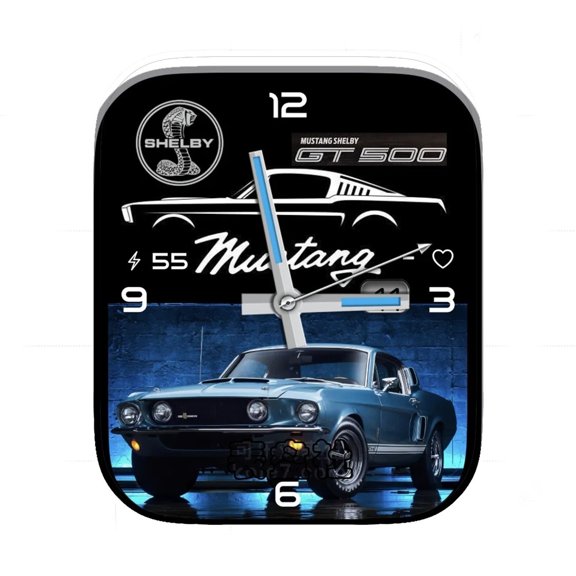 福特野马蝰蛇gt500简约数字Ultra专用表盘