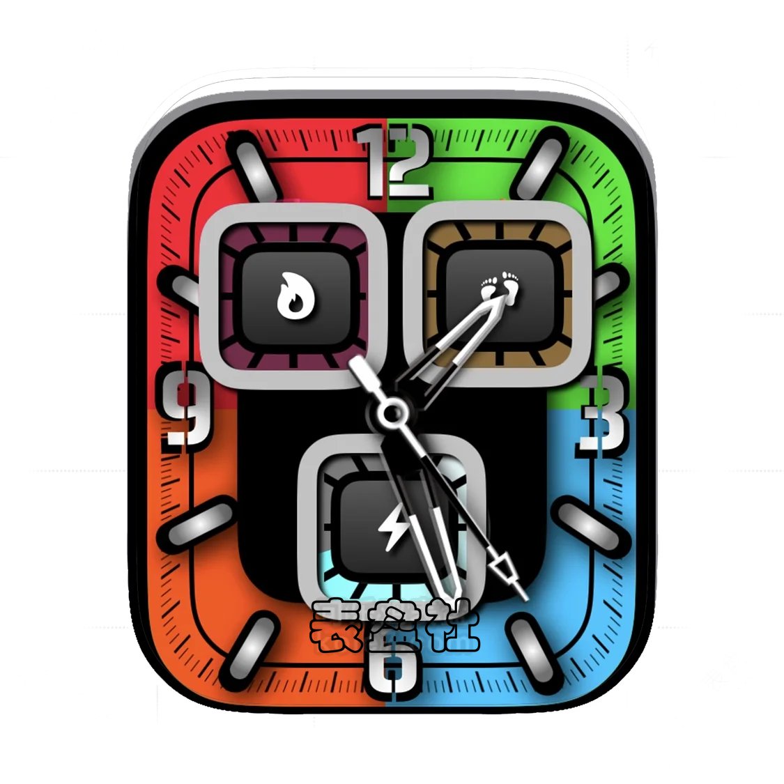 三拼色简约表盘