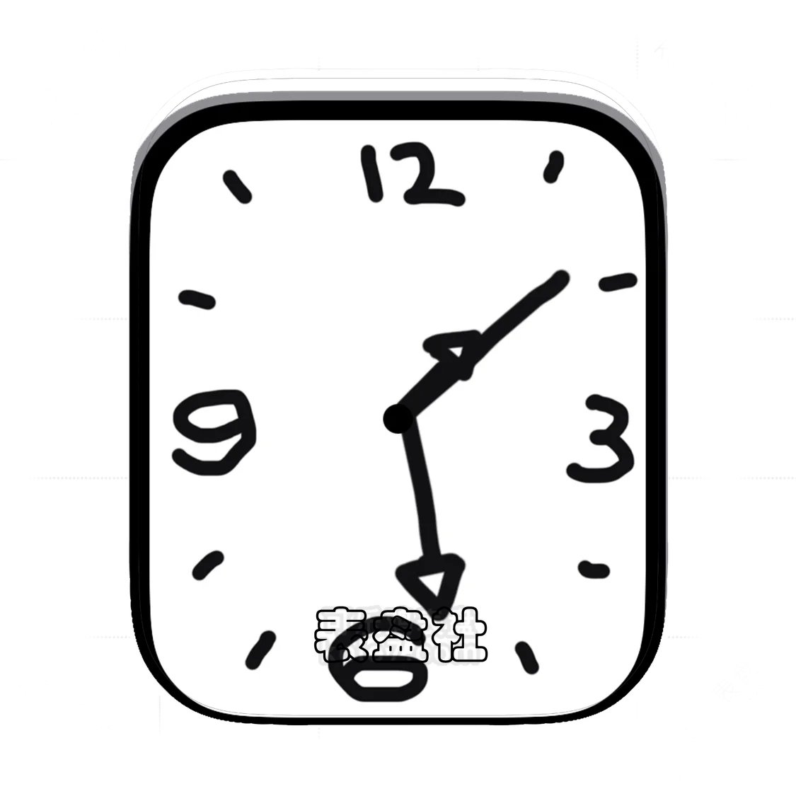 极简手绘数字表盘.clock&clock2 77378