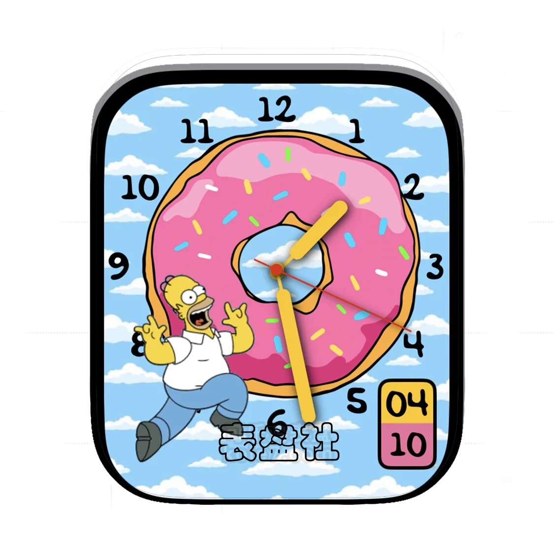 辛普森甜甜圈简约数字表盘
