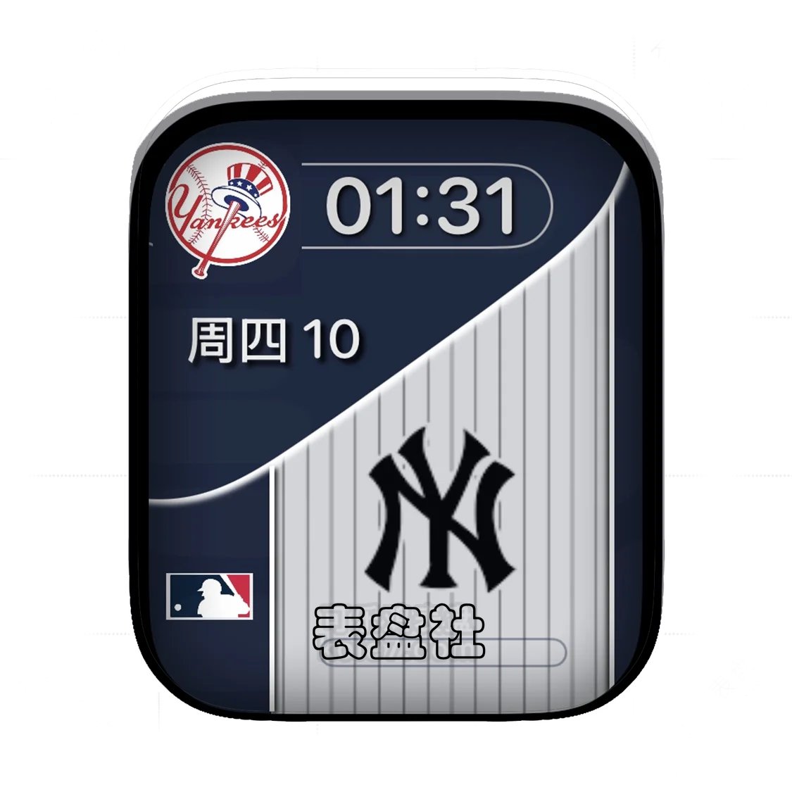 N.Y. Yankees纽约扬基队简约表盘