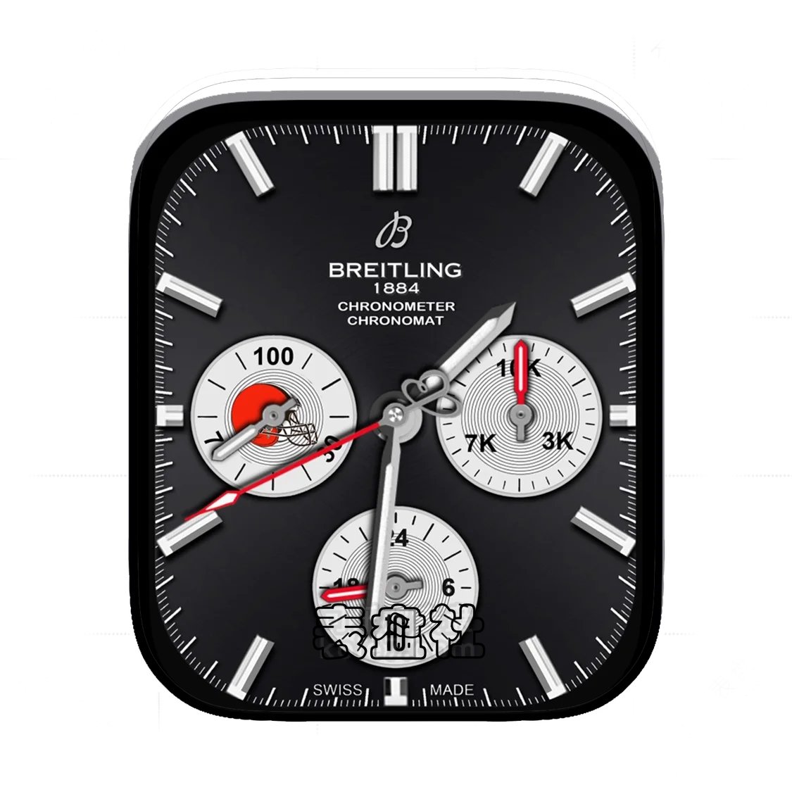 Breitling百年灵灰黑底三盘式Ultra专用表盘