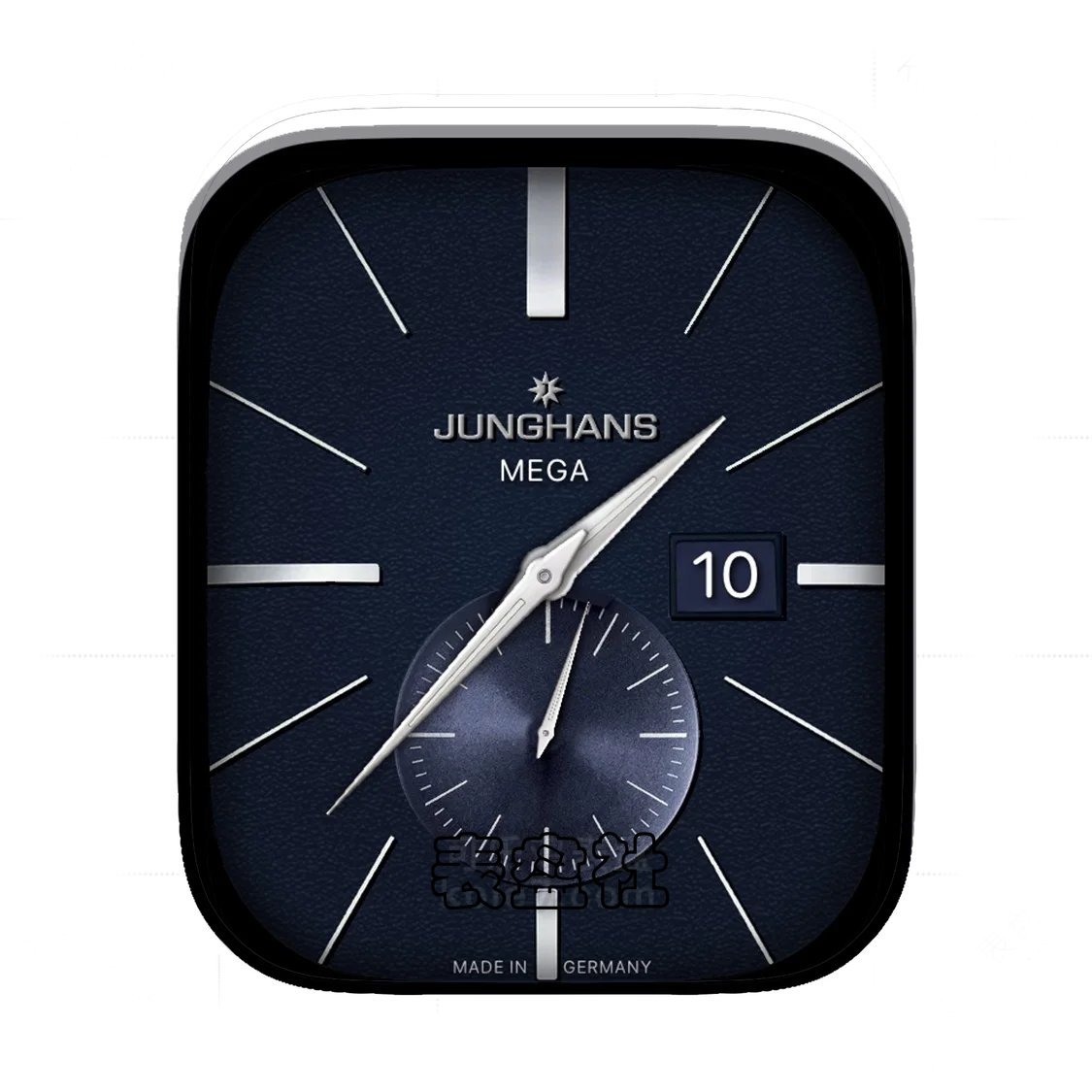 JUNGHANS荣汉斯高级墨蓝皮质单盘式年历Ultra专用表盘