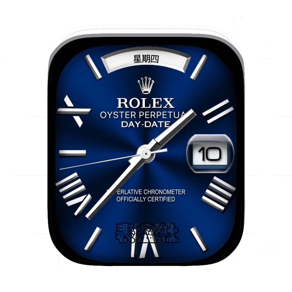 Rolex劳力士蓝盘简约年历Ultra专用表盘.clock&clock2 77474