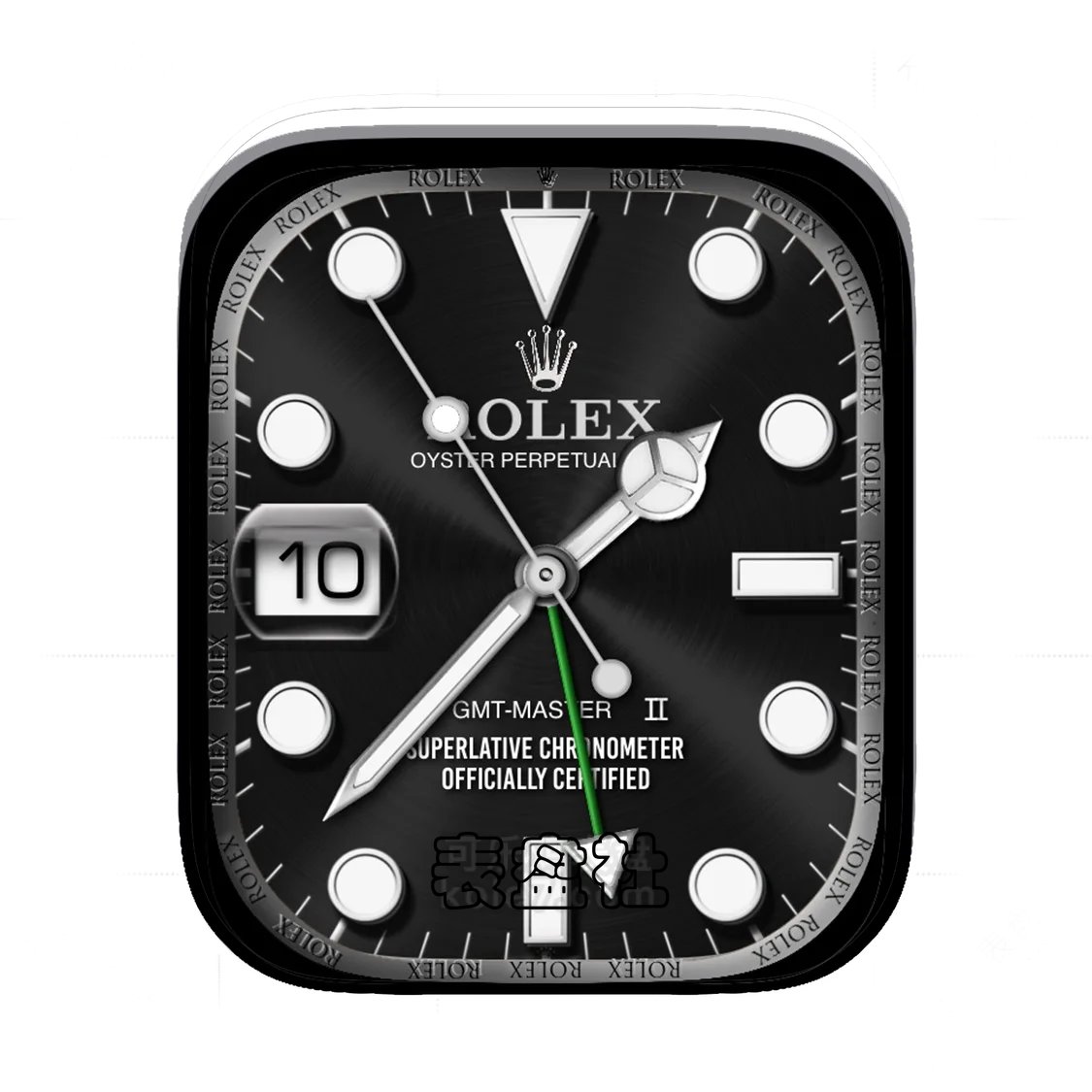 Rolex劳力士黑底简约年历Ultra专用表盘.clock&clock2 77477