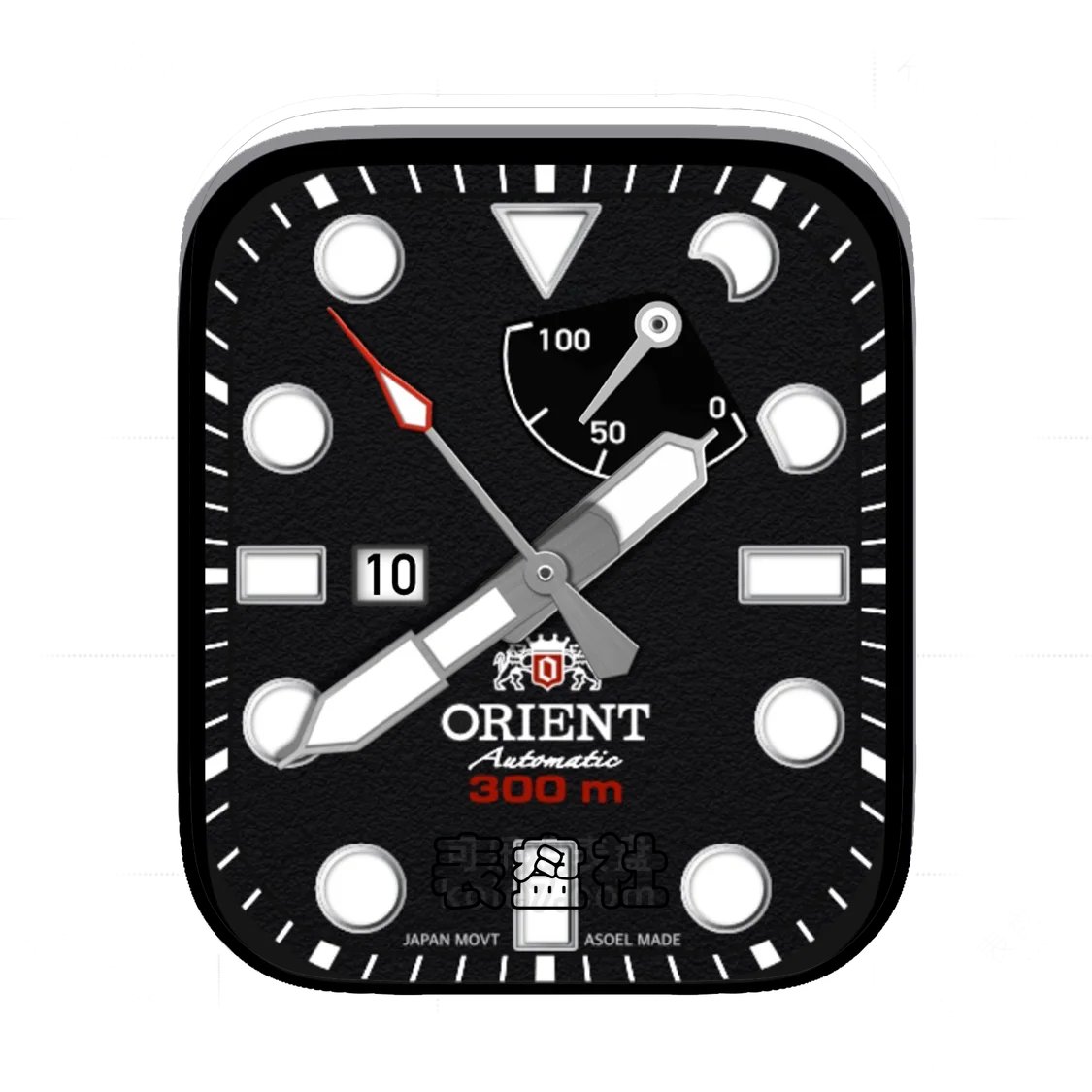 Orient东方双狮磨砂酷黑Ultra专用表盘