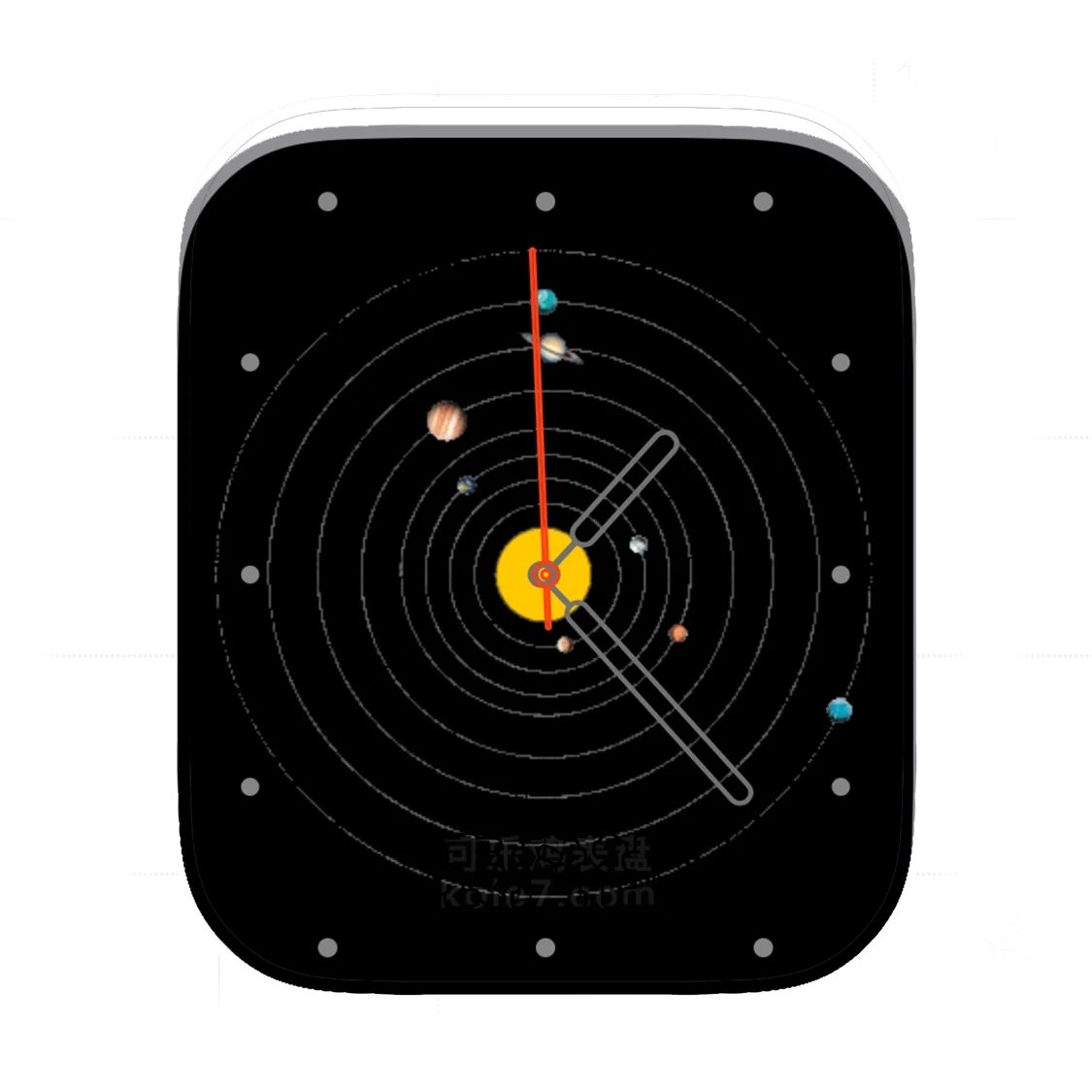 宇宙星球简约数字表盘