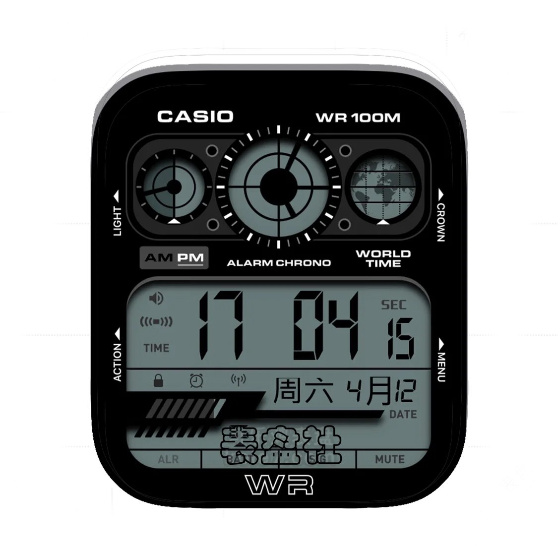 Casio卡西欧简约白底数字表盘